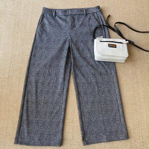 Liverpool Black White Herringbone Wide Leg Pant 10